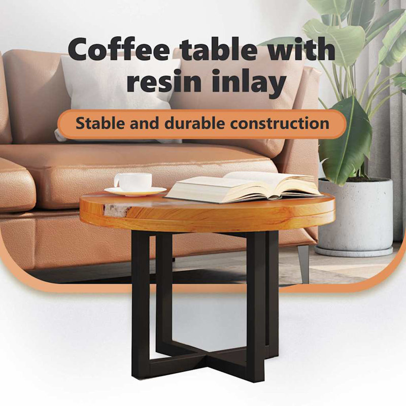Narron solid wood coffee table discount